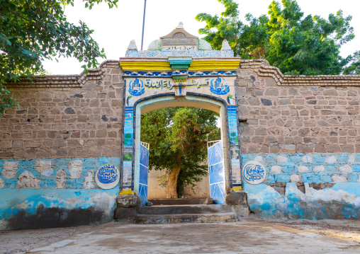 Old decorated ottoman house turned into a police station, Northern State, Al-Khandaq, Sudan