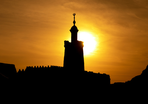 Sunset on al-hassanab mosque, Northern State, Al-Khandaq, Sudan