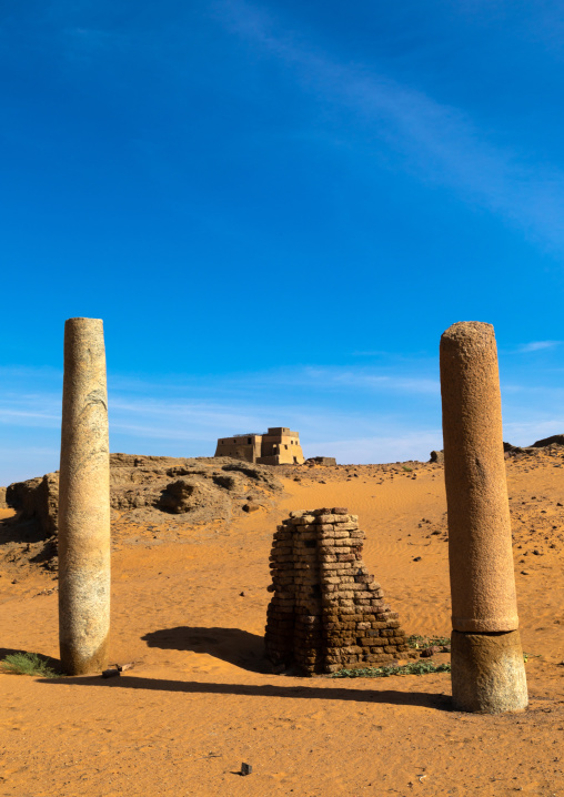 Ruins of the church of the granite columns, Nubia, Old Dongola, Sudan