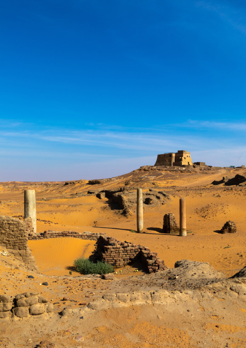 Ruins of the church of the granite columns, Nubia, Old Dongola, Sudan