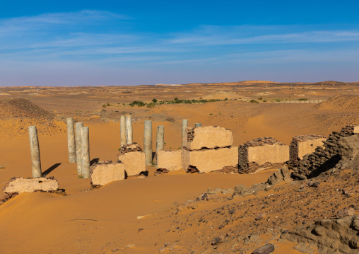 Ruins of the church of the granite columns, Nubia, Old Dongola, Sudan