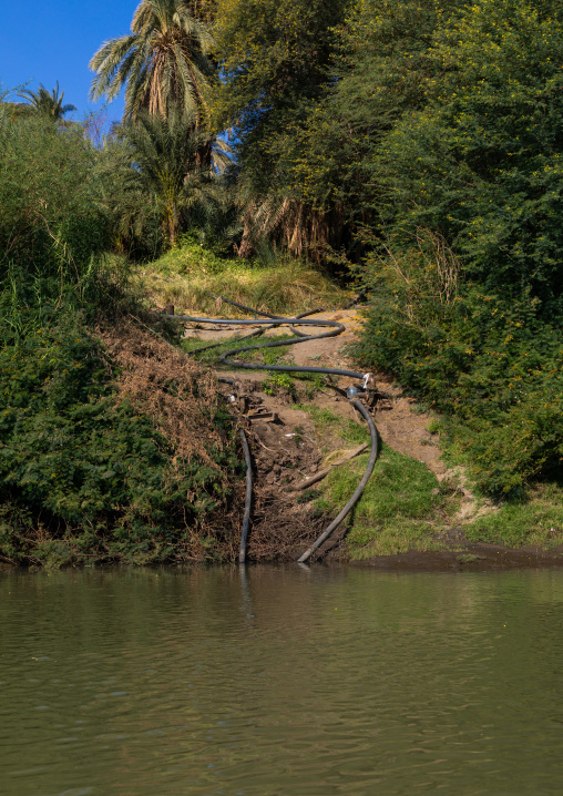 Water pump on the bank of river Nile, Northern State, El-Kurru, Sudan