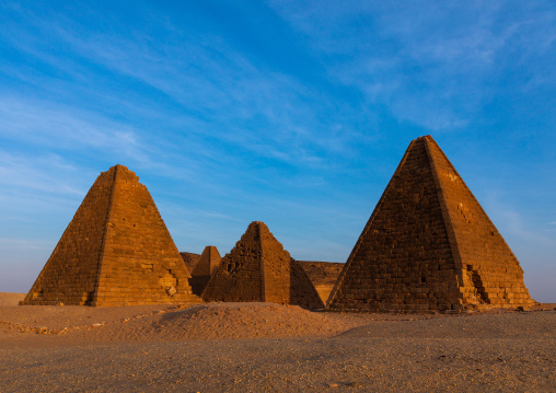 The meroitic pyramids of jebel Barkal, Northern State, Karima, Sudan