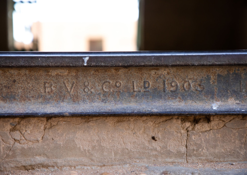 Old rail in the train station, Northern State, Karima, Sudan