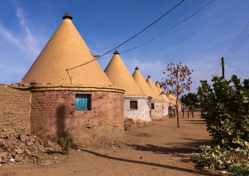 Houses built by english for the train station workers during colonial times, Northern State, Karima, Sudan