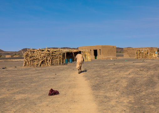 Bedouin village in Bayoda desert, Northern State, Bayuda desert, Sudan