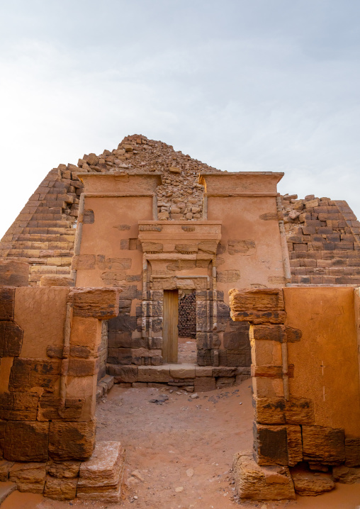 Pyramids of the kushite rulers at Meroe, Northern State, Meroe, Sudan