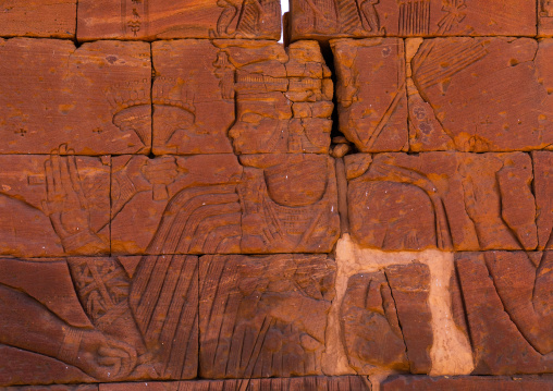 Lion temple of Apedemak relief, Nubia, Naqa, Sudan