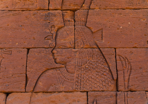 Lion temple of Apedemak relief, Nubia, Naqa, Sudan