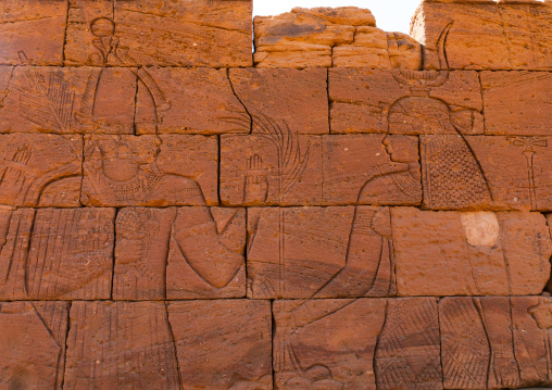 Lion temple of Apedemak relief, Nubia, Naqa, Sudan