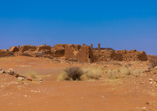 Central terrace in the great enclosure in Musawwarat es-sufra meroitic temple complex, Nubia, Musawwarat es-Sufra, Sudan