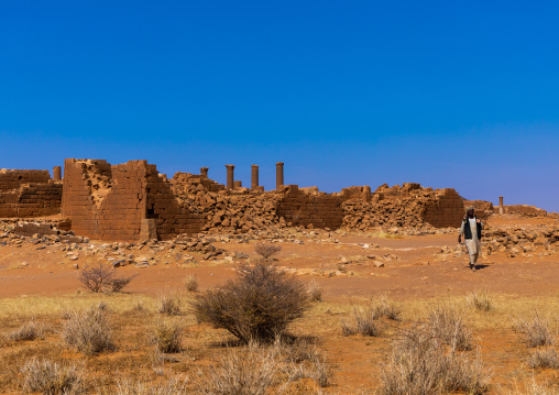 Central terrace in the great enclosure in Musawwarat es-sufra meroitic temple complex, Nubia, Musawwarat es-Sufra, Sudan