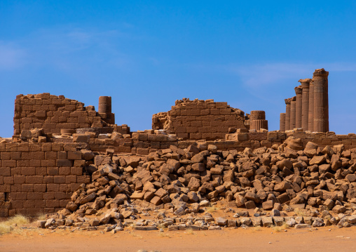 Central terrace in the great enclosure in Musawwarat es-sufra meroitic temple complex, Nubia, Musawwarat es-Sufra, Sudan