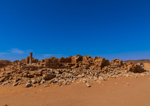 Central terrace in the great enclosure in Musawwarat es-sufra meroitic temple complex, Nubia, Musawwarat es-Sufra, Sudan