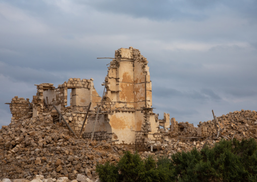 Ruined ottoman coral buildings, Red Sea State, Suakin, Sudan