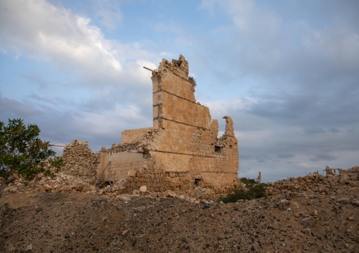 Ruined ottoman coral buildings, Red Sea State, Suakin, Sudan