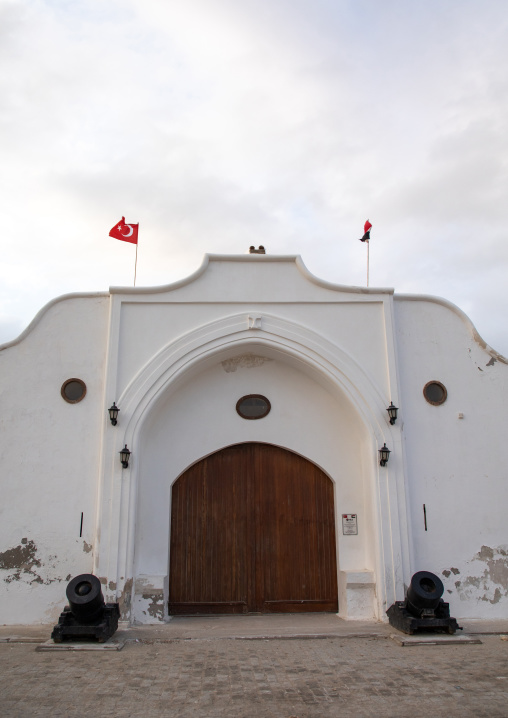 Old ottoman building renovated by the turkish, Red Sea State, Suakin, Sudan