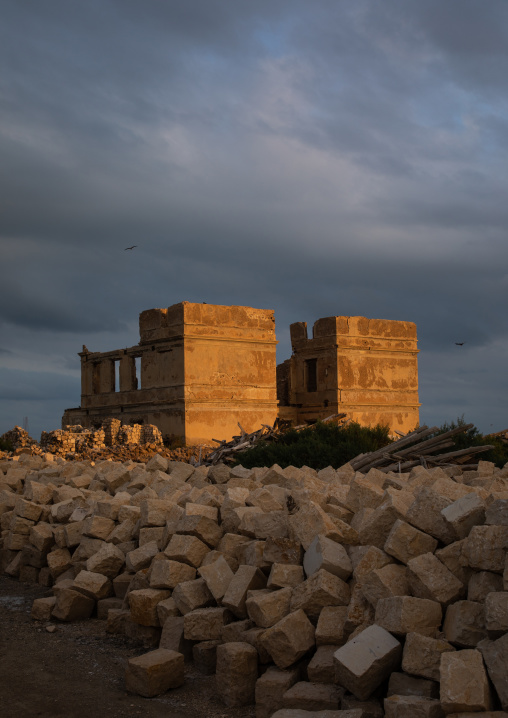 Ruined ottoman coral buildings, Red Sea State, Suakin, Sudan