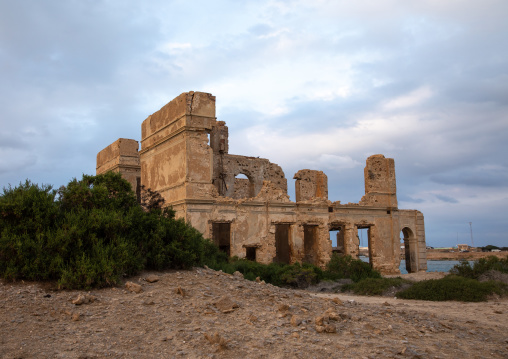 Ruined ottoman coral buildings, Red Sea State, Suakin, Sudan