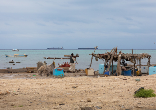 Local coffee on the beach, Red Sea State, Port Sudan, Sudan