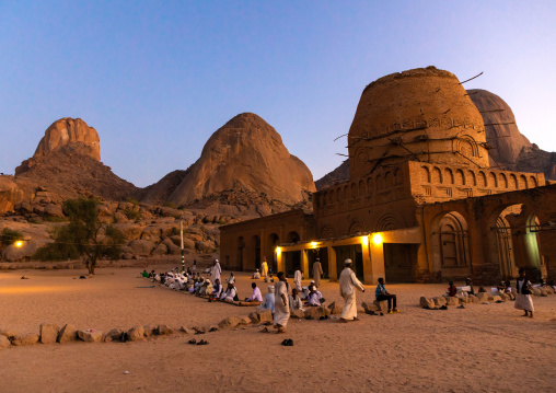 Khatmiyah mosque and the tomb of Hassan al Mirghani at the base of the Taka mountains, Kassala State, Kassala, Sudan