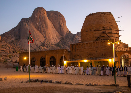 Khatmiyah mosque and the tomb of Hassan al Mirghani at the base of the Taka mountains, Kassala State, Kassala, Sudan