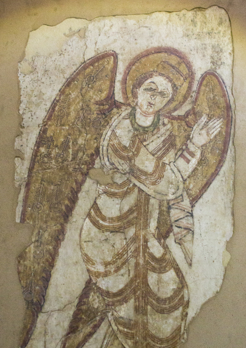 Sudan, Khartoum State, Khartoum, archangel michael from petros cathedral, faras, in the national museum of sudan