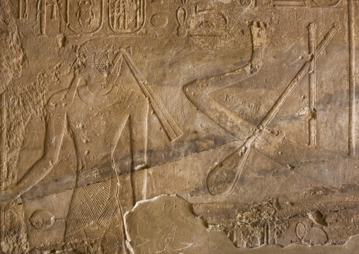 Sudan, Khartoum State, Khartoum, relief in the semna temple at the national museum of sudan