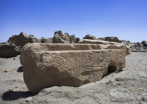 Sudan, Nubia, Sai island, old temple ruins