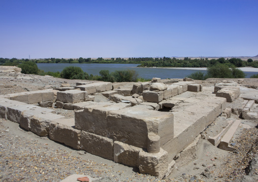 Sudan, Nubia, Sai island, old temple ruins