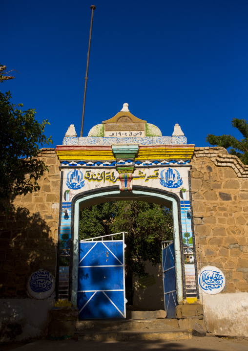 Sudan, River Nile, Al-Khandaq, old ottoman house