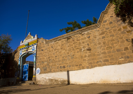 Sudan, River Nile, Al-Khandaq, old ottoman house