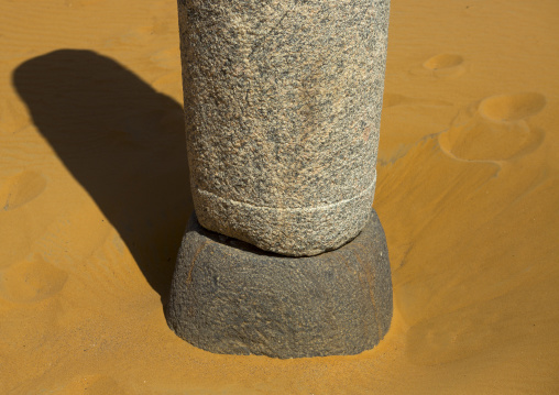 Sudan, Nubia, Old Dongola, ruins of the church of the granite columns