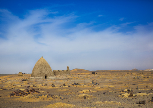 Sudan, Nubia, Old Dongola, beehive tombs