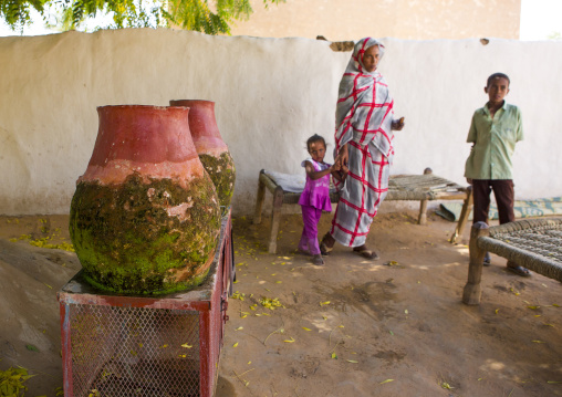 Sudan, Nubia, Old Dongola, drinking water jars