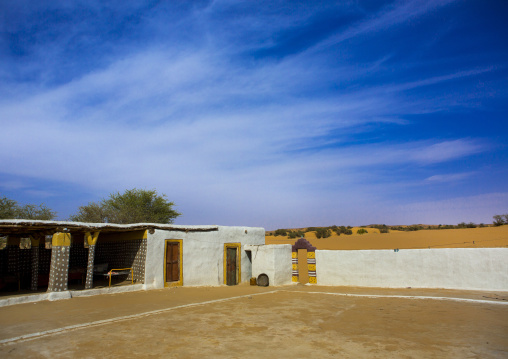 Sudan, Nubia, Old Dongola, house courtyard