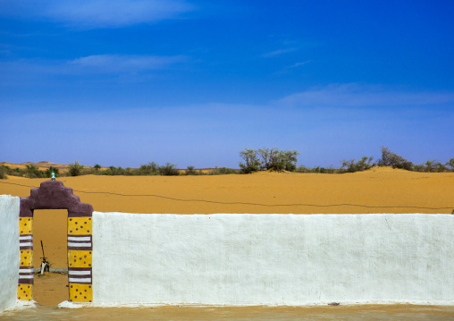 Sudan, Nubia, Old Dongola, traditional nubian doorway