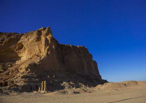 Sudan, Northern Province, Karima, temple of amun in the holy mountain of jebel barkal