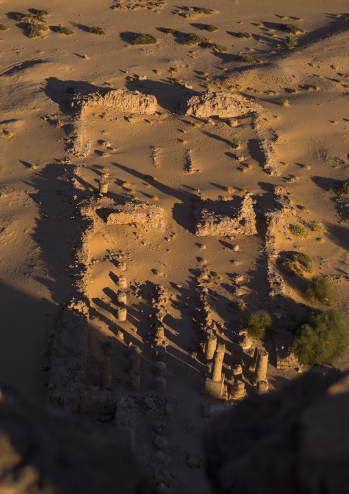 Sudan, Northern Province, Karima, view from the top of the jebel barkal of the main amun temple