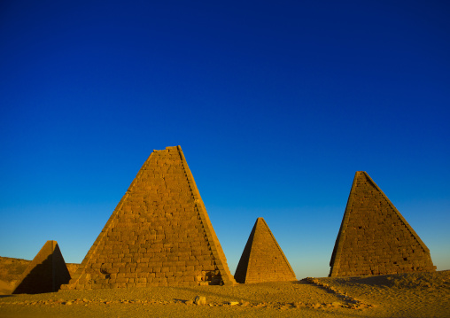 Sudan, Northern Province, Karima, the pyramids at jebel barkal, used by napatan kings