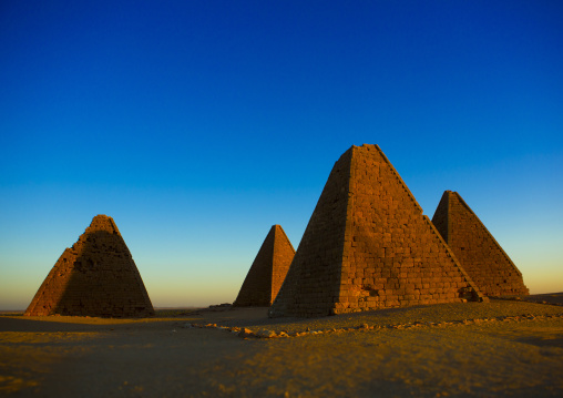 Sudan, Northern Province, Karima, the pyramids at jebel barkal, used by napatan kings