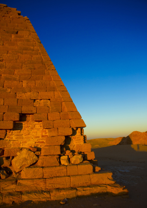 Sudan, Northern Province, Karima, the pyramids at jebel barkal, used by napatan kings