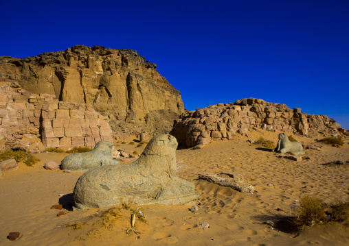 Sudan, Northern Province, Karima, temple of amun in the holy mountain of jebel barkal