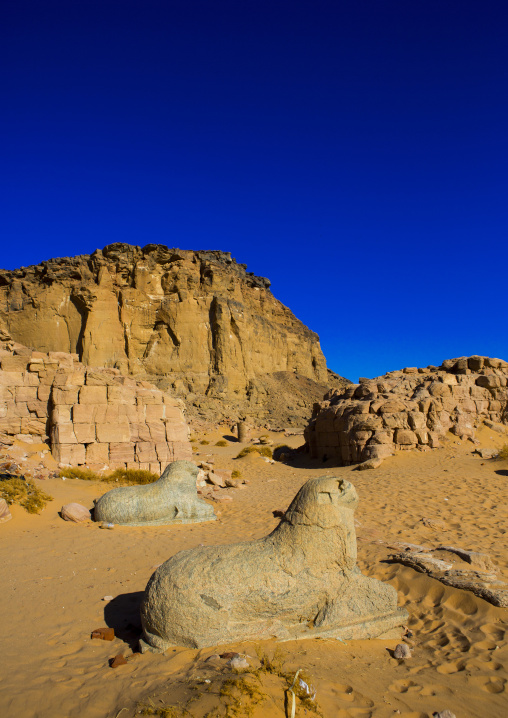 Sudan, Northern Province, Karima, temple of amun in the holy mountain of jebel barkal