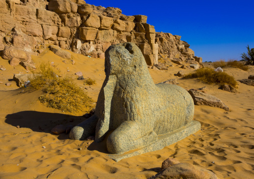 Sudan, Northern Province, Karima, temple of amun in the holy mountain of jebel barkal