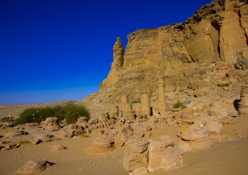 Sudan, Northern Province, Karima, temple of amun in the holy mountain of jebel barkal