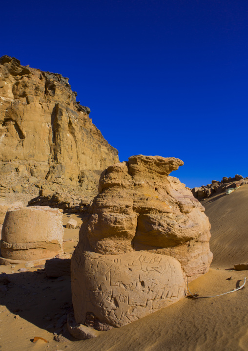 Sudan, Northern Province, Karima, temple of amun in the holy mountain of jebel barkal