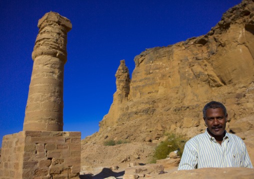 Sudan, Northern Province, Karima, temple of amun in the holy mountain of jebel barkal