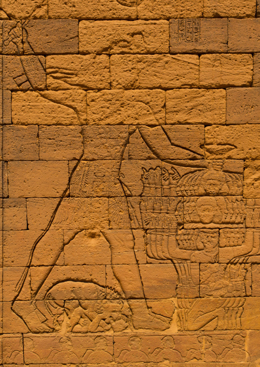 Sudan, Nubia, Naga, relief of queen amanitare