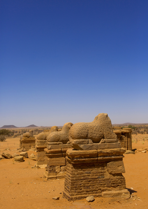 Sudan, Nubia, Naga, amun temple rams